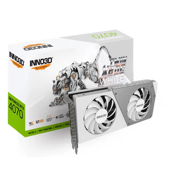 INNO3D GeForce RTX 4070 Twin X2 OC White 12GB GDDR6X