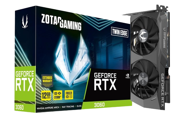 ZOTAC GAMING GeForce RTX 3060 TWIN EDGE 12GB GDDR6 (LHR)