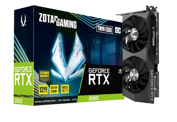 ZOTAC GAMING GeForce RTX 3060 TWIN EDGE OC 12GB GDDR6 (LHR)