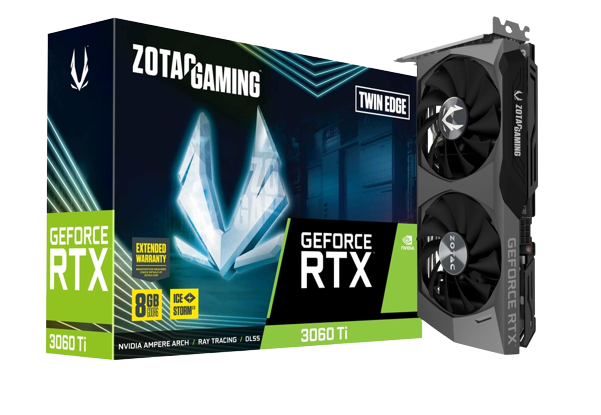 ZOTAC GAMING GeForce RTX 3060 Ti TWIN EDGE 8GB GDDR6 (LHR)