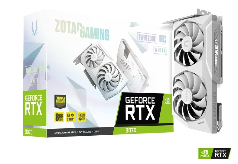 ZOTAC GAMING GeForce RTX 3070 TWIN EDGE OC White Edition 8GB GDDR6 (LHR)